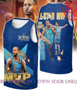 NBA Stephen Curry MVP All Star 2025 Limited Edition Navy Blue Shirt Collection