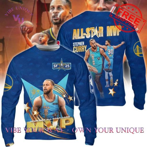 NBA Stephen Curry MVP All Star 2025 Limited Edition Navy Blue Shirt Collection