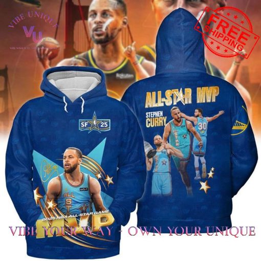 NBA Stephen Curry MVP All Star 2025 Limited Edition Navy Blue Shirt Collection