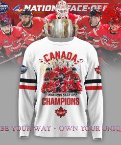 NHL 4 Nations Face-Off 2025 Canada Champions Limited Edition Multicolor Sweatshirt