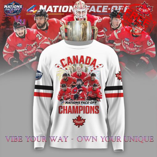 NHL 4 Nations Face-Off 2025 Canada Champions Limited Edition Multicolor Sweatshirt