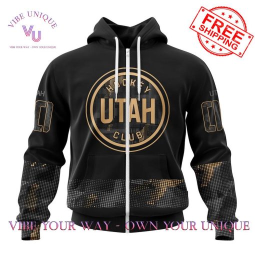 NHL Utah Hockey Club Military Custom Name Limited Edition Hoodie