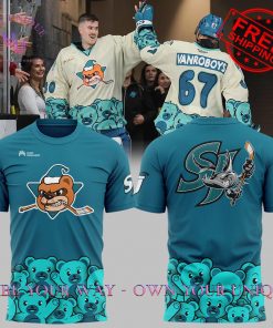 New San Jose Barracuda Teddy Bear Toss Premium Special Edition T-Shirt