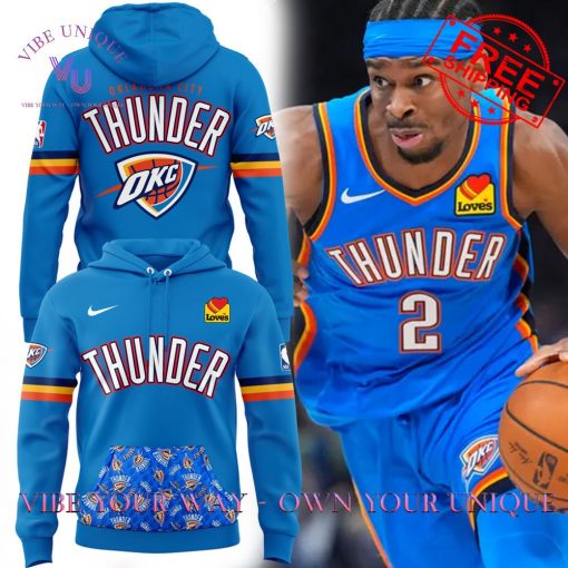 Oklahoma City Thunder NBA Limited Edition Blue Hoodie Set