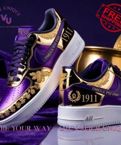 Omega PSI Phi Laurel Wreath Golden Limited Edition Air Force 1