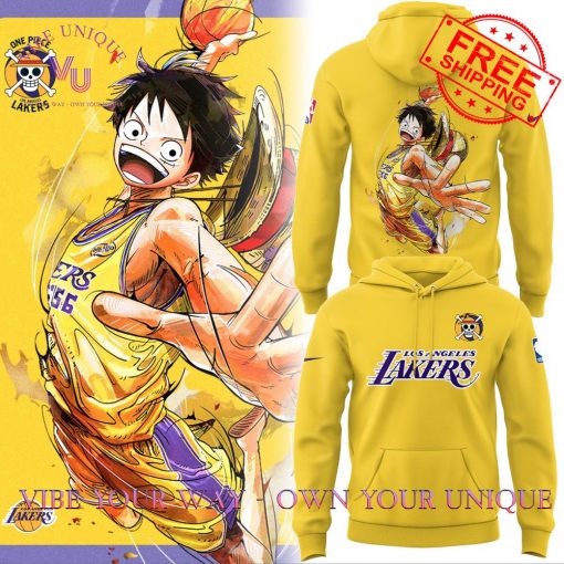 One Piece Night Los Angeles Lakers Limited Edition Hoodie Set