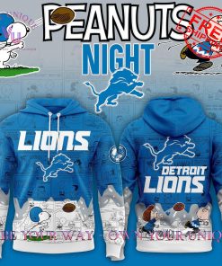 Peanuts Night 75th Anniversary Detroit Lions Limited Edition Hoodie