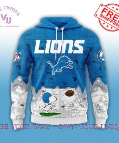 Peanuts Night 75th Anniversary Detroit Lions Limited Edition Hoodie