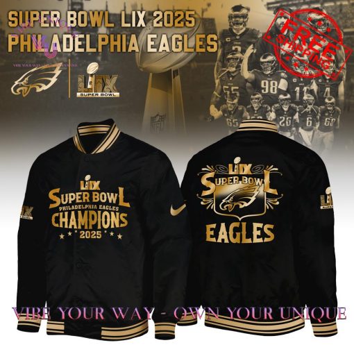 Philadelphia Eagles Champions Super Bowl 2025 Premium Special Edition Bomber Jacket