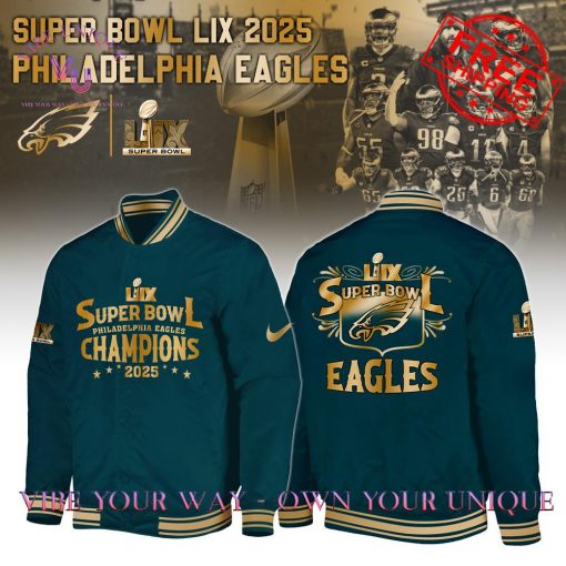 Philadelphia Eagles Champions Super Bowl 2025 Premium Special Edition Bomber Jacket