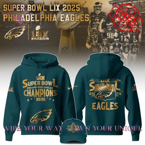 Philadelphia Eagles Champions Super Bowl 2025 Premium Special Edition Hoodie