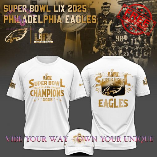 Philadelphia Eagles Champions Super Bowl 2025 Premium Special Edition T-Shirt