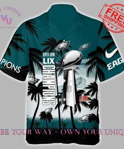 Philadelphia Eagles Jalen Hurts Super Bowl LIX 2025 Champions Limited Edition Hawaiin Shirt