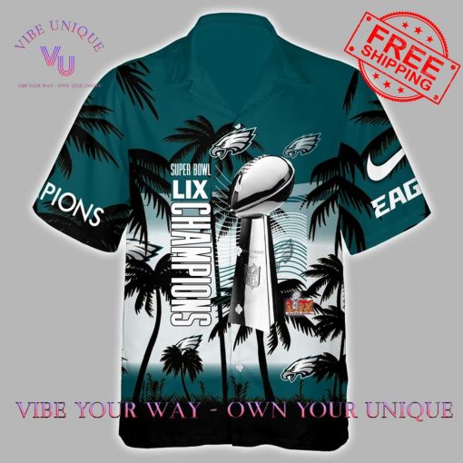 Philadelphia Eagles Jalen Hurts Super Bowl LIX 2025 Champions Limited Edition Hawaiin Shirt