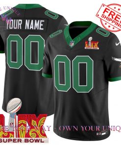 Philadelphia Eagles Kelly Green Super Bowl LIX 2025 Premium Special Edition Custom Football Jersey