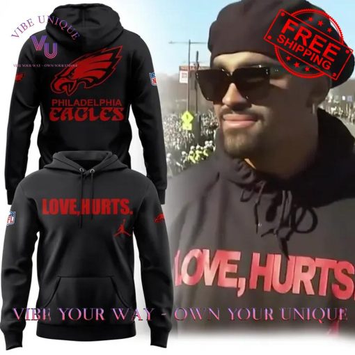 Philadelphia Eagles Love Hurts Special Edition Hoodie Set