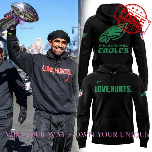 Philadelphia Eagles Love Hurts Special Edition Hoodie Set