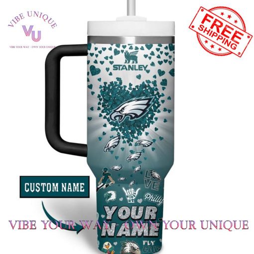 Philadelphia Eagles Super Bowl Champions Custom Name Limited Edition Stanley Tumbler