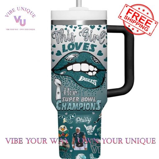 Philadelphia Eagles Super Bowl Champions Custom Name Limited Edition Stanley Tumbler