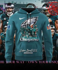 Philadelphia Eagles Super Bowl LIX 2025 2X Champions Limited Edition Hoodie