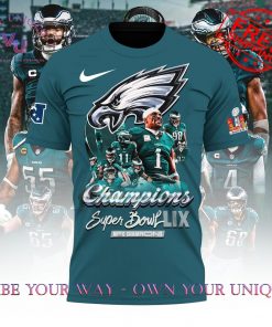 Philadelphia Eagles Super Bowl LIX 2025 2X Champions Limited Edition T-Shirt