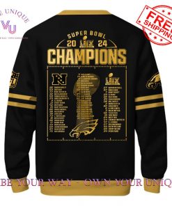 Philadelphia Eagles Super Bowl LIX Champions Golden Limited Edition Sweatshirt