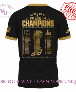 Philadelphia Eagles Super Bowl LIX Champions Golden Limited Edition TShirt