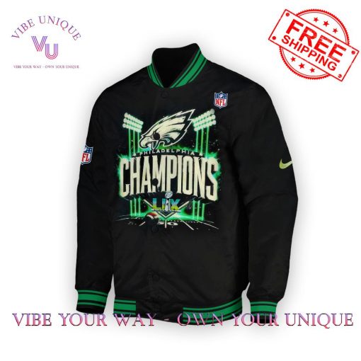 Philadelphia Eagles Super Bowl LIX Champions Limited Edition Bomber Jacket