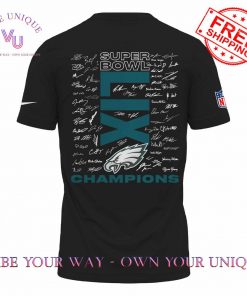 Philadelphia Eagles Super Bowl LIX Champions Signature Room Trophy Black TShirt