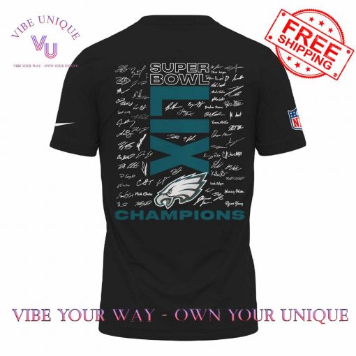 Philadelphia Eagles Super Bowl LIX Champions Signature Room Trophy Black T-Shirt