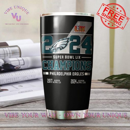 Philadelphia Eagles Super Bowl LIX Champions Special Edition Tumbler