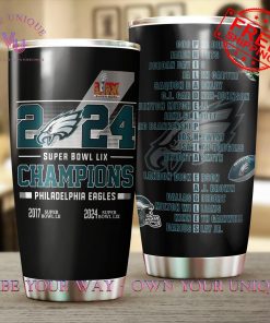 Philadelphia Eagles Super Bowl LIX Champions Special Edition Tumbler