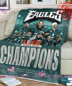 Philadelphia Eagles Super Bowl LIX Champions Victory Memorabilia Limited Edition Blanket