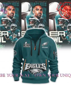 Philadelphia Eagles Super Bowl LIX Quarter Premium Limited Edition Zip Hoodie