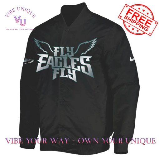 Philadelphia Eagles White Black 2025 Limited Edition Bomber Jacket