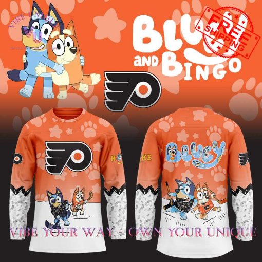 Philadelphia Flyers x Bluey and Bingo Special Jersey