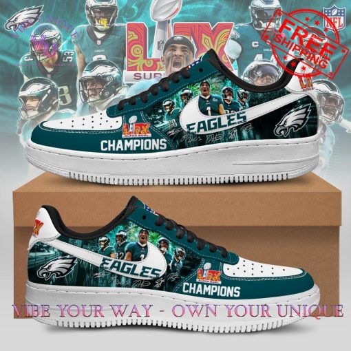 Philadelphia Eagles Super Bowl LIX 2025 Champions Limited Edition Air Force 1