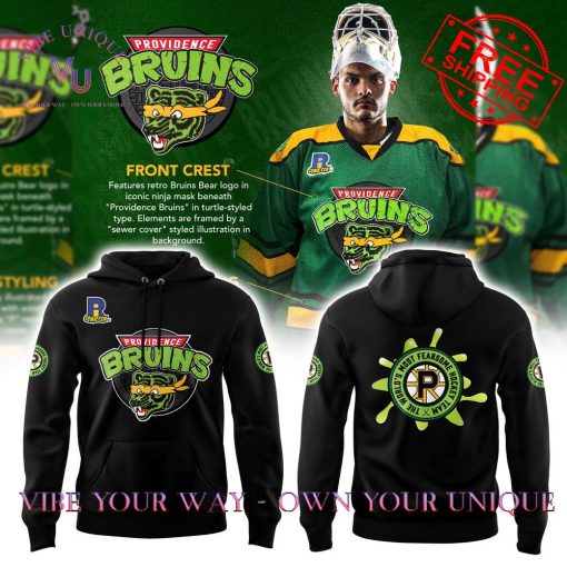 Providence Bruins Ninja Turtles Comic Special Edition Hoodie