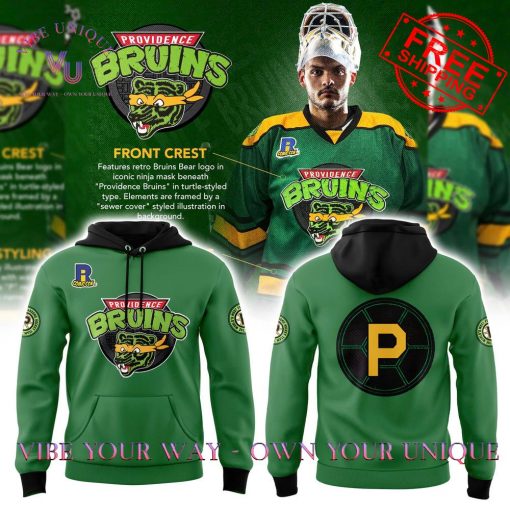 Providence Bruins Ninja Turtles Comic Special Edition Hoodie