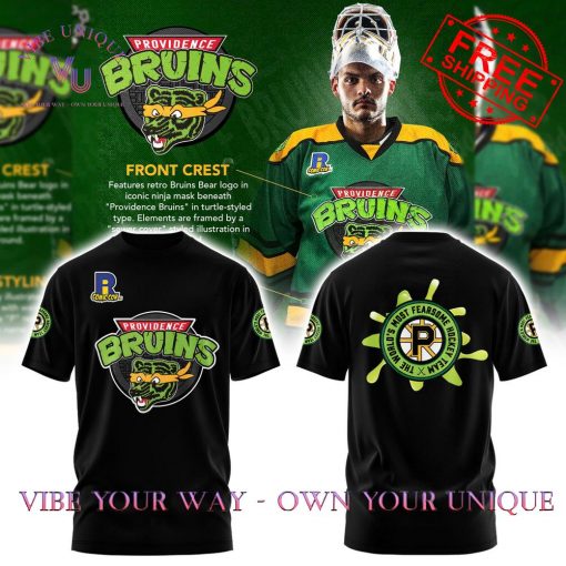 Providence Bruins Ninja Turtles Powered Comic Special Edition T-Shirt