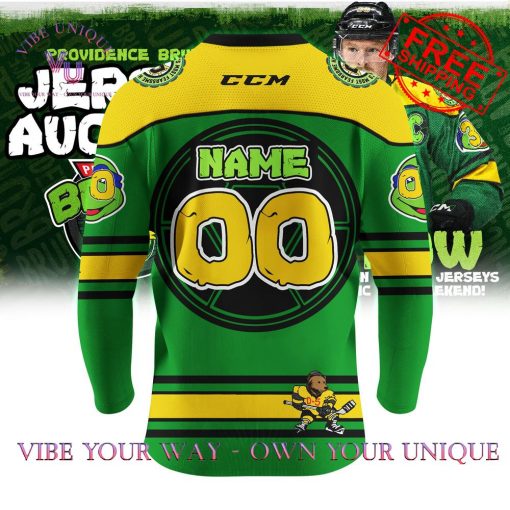 Providence Bruins TMNT Custom Name Limited Edition Hockey Jersey