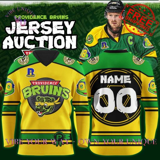 Providence Bruins TMNT Custom Name Limited Edition Hockey Jersey