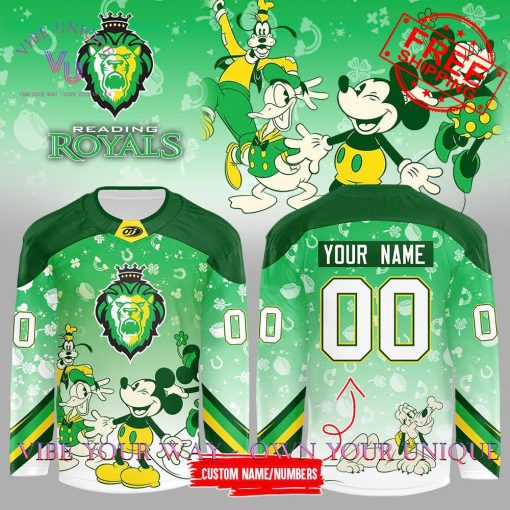 Reading Royals ECHL Mickey & Friends 2025 Limited Edition Hookey Jersey