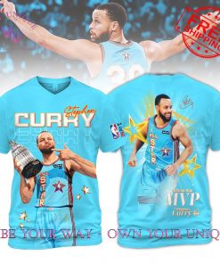 Stephen Curry NBA All Star 2025 MVP Limited Edition Light Blue Shirt Collection