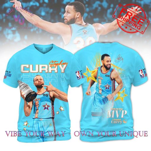 Stephen Curry NBA All Star 2025 MVP Limited Edition Light Blue Shirt Collection