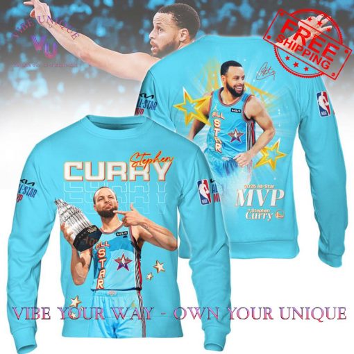 Stephen Curry NBA All Star 2025 MVP Limited Edition Light Blue Shirt Collection