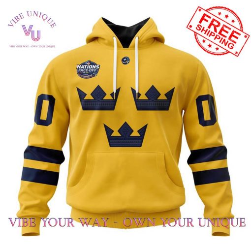 Sweden 4 Nations Face-Off Custom Name Limited Edition Hoodie