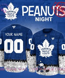 Toronto Maple Leafs 75th Anniversary of Peanuts Snoopy Limited Edition Hockey Jersey