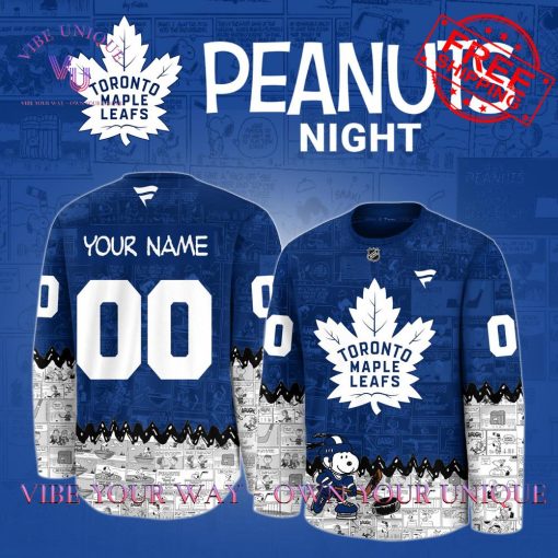 Toronto Maple Leafs 75th Anniversary of Peanuts Snoopy Limited Edition Hockey Jersey