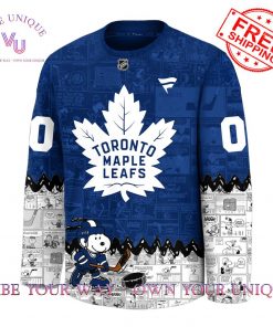 Toronto Maple Leafs 75th Anniversary of Peanuts Snoopy Limited Edition Hockey Jersey